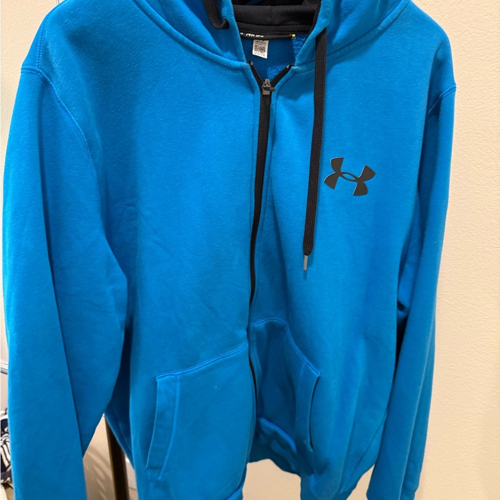 Under Armour Blue Zip Up Hoodie Jacket